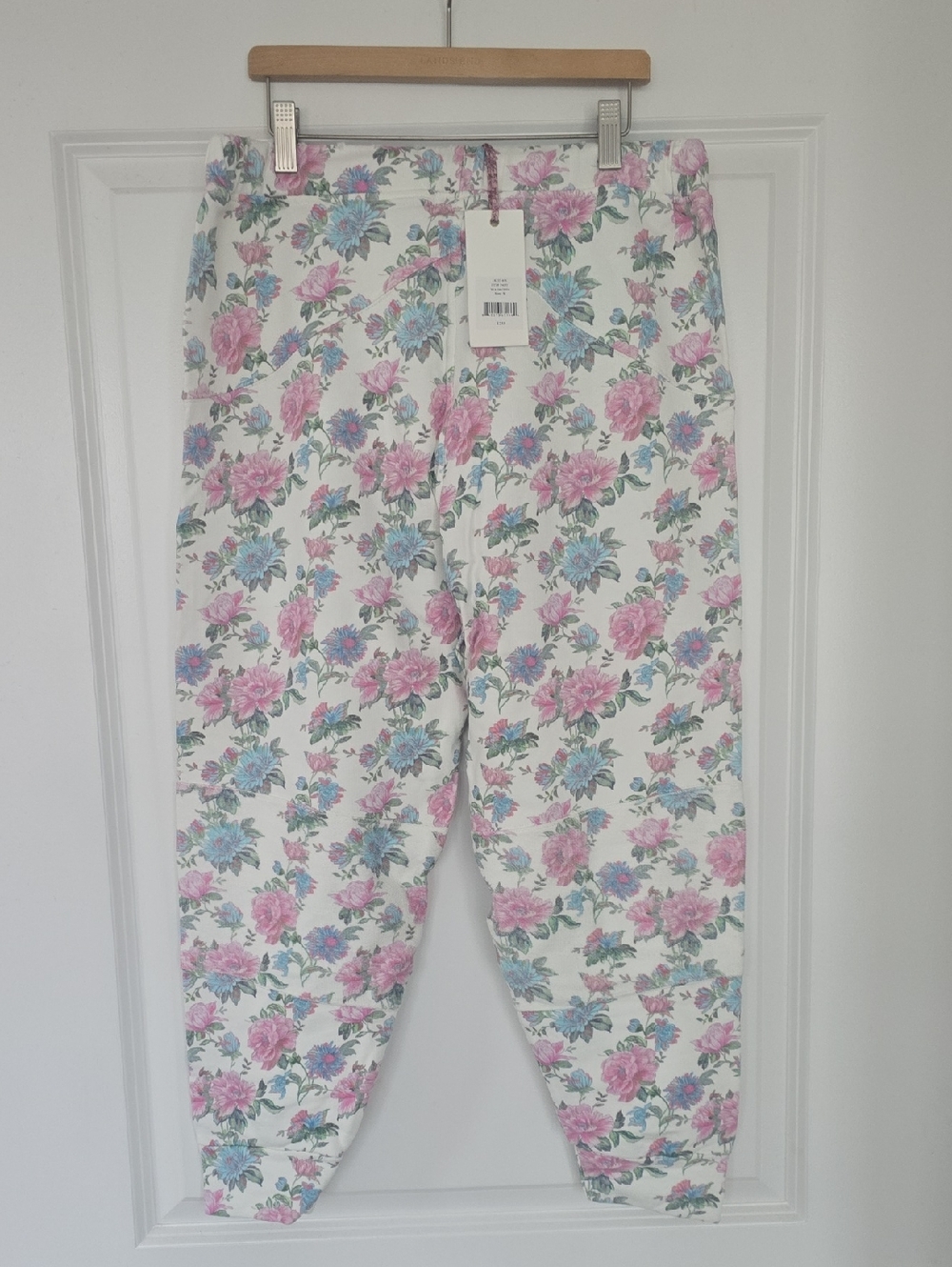 Love Shack Fancy Etty Floral Joggers - Sea Orchid - Picture 4 of 16